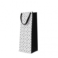 10 Geschenktaschen - Dots Texture  black bottle