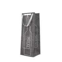 10 Geschenktaschen - Wine set black bottle