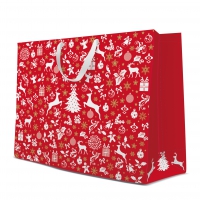 10 Geschenktaschen - Celebrate Christmas red