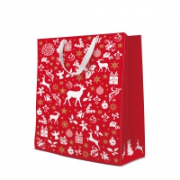 10 Geschenktaschen - Celebrate Christmas red