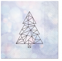 Servietten 33x33 cm - Geometric Tree