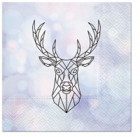 Servietten 33x33 cm - Geometric Deer