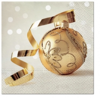 Servietten 33x33 cm - Golden Bauble