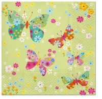 Servietten 33x33 cm - Butterflies Around