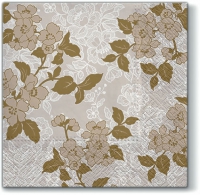 Servietten 33x33 cm - Flower & Lance (gold)