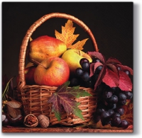 Servietten 33x33 cm - Autumn Basket 