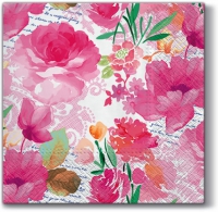 Servietten 33x33 cm - Romantic Diary