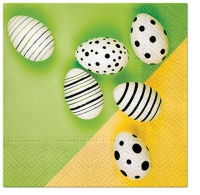 Servietten 33x33 cm - Modern Eggs (green)