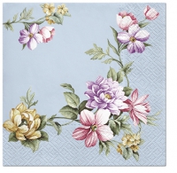 Servietten 33x33 cm - Elegant Garland blue