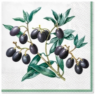 Servietten 33x33 cm - Olives with Frame