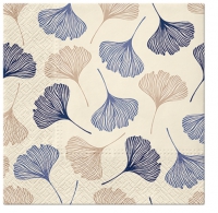 Servietten 33x33 cm - Gingko Leaves