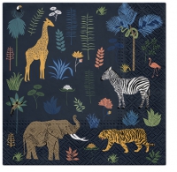 Servietten 33x33 cm - Exotic Animals