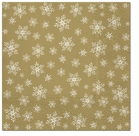 Servietten 33x33 cm - Stars Everywhere (gold)