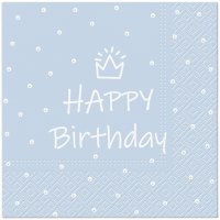Servietten 33x33 cm - Special Day (light blue)