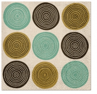 Servietten 33x33 cm - We Care Tribal Pattern (mint)