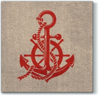 Servietten 33x33 cm - We Care Anchor Style