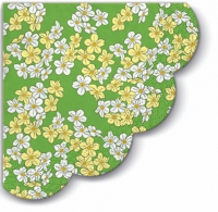Servietten - Rund - Floral Carpet (green)