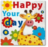 Servietten 33x33 cm - Happy Day Servietten 33x33 cm - Happy Day
