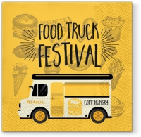 Servietten 33x33 cm - Food Truck