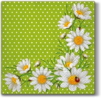 Servietten 33x33 cm - Bunchof Marguerities (green) Servietten 33x33 cm - Bunchof Marguerities (green)