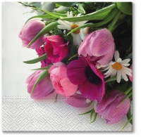 Servietten 33x33 cm - Pink Bouquet Servietten 33x33 cm - Pink Bouquet