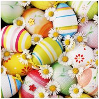Servietten 33x33 cm - Daisies among Eggs