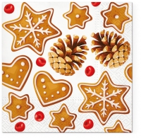 Servietten 33x33 cm - Gingerbreads