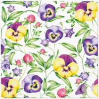 Servietten 33x33 cm - Beautiful Pansies