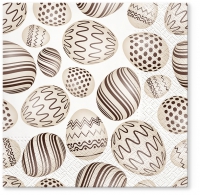 Servietten 33x33 cm - Eggs Pattern