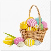 Servietten 33x33 cm - Basket of Joy