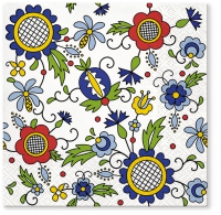 Servietten 33x33 cm - Kashubian Style