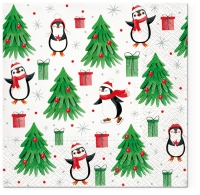 Servietten 33x33 cm - Christmas Penguins Servietten 33x33 cm - Christmas Penguins