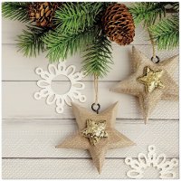 Servietten 33x33 cm - Eco Stars Servietten 33x33 cm - Eco Stars