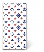 Taschentücher - Navy white