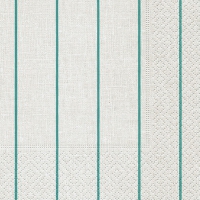 Servietten 24x24 cm - Home white/ aqua