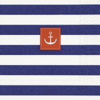 Servietten 25x25 cm - Sailor stripes