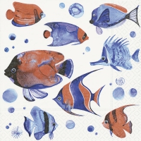 Servietten 25x25 cm - Tropical fish