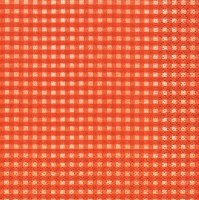 Servietten 24x24 cm - Vichy orange