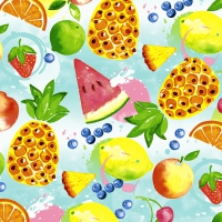 Servietten 33x33 cm - Tropical fruits