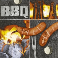 Servietten 33x33 cm - Delicious sausage