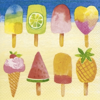 Servietten 33x33 cm - Popsicles