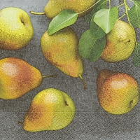 Servietten 33x33 cm - Fresh pears