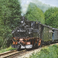 Servietten 33x33 cm - Steam train