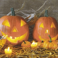 Servietten 33x33 cm - Pumpkin king
