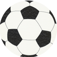 Gestanzte Servietten - Fußball