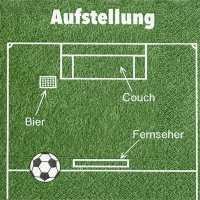 Servietten 33x33 cm - Aufstellung