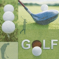 Servietten 33x33 cm - Golf