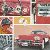 Servietten 33x33 cm - Road runner