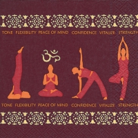 Servietten 33x33 cm - Yoga