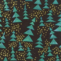 Servietten 33x33 cm - Swinging firs